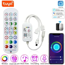 DC5-24V Tuya WiFi Smart LED Controller RGB Led Contoller 12V 4 Pin For Led Strip Light Smart Life Alexa Google Home