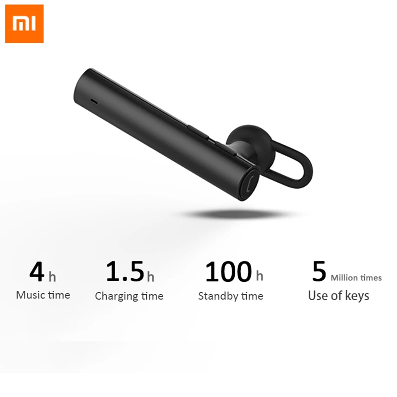 Оригинальные Xiaomi Bluetooth наушники Молодежный выпуск одно ухо HD вызов 4,1 Bluetooth шумоподавление наушники бизнес наушники