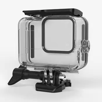 

Transparent Protective Case Cover 196ft/60M Underwater Waterproof Case Camera Shell Black Protection Case For GoPro Hero 8