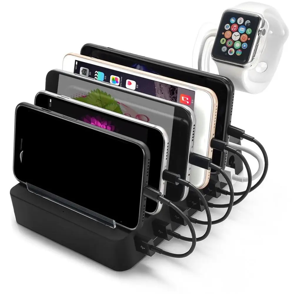 6-Порты и разъёмы Usb зарядная подставка мульти-Функция складной мобильный телефон планшет Настольный мульти-Порты и разъёмы Usb Зарядное устройство
