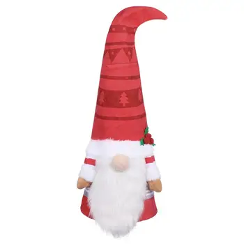 

Stable Classic Plush Christmas Tree Topper Gnome Ornament Santa Gnome Doll for Party Decor Holiday Home Winter