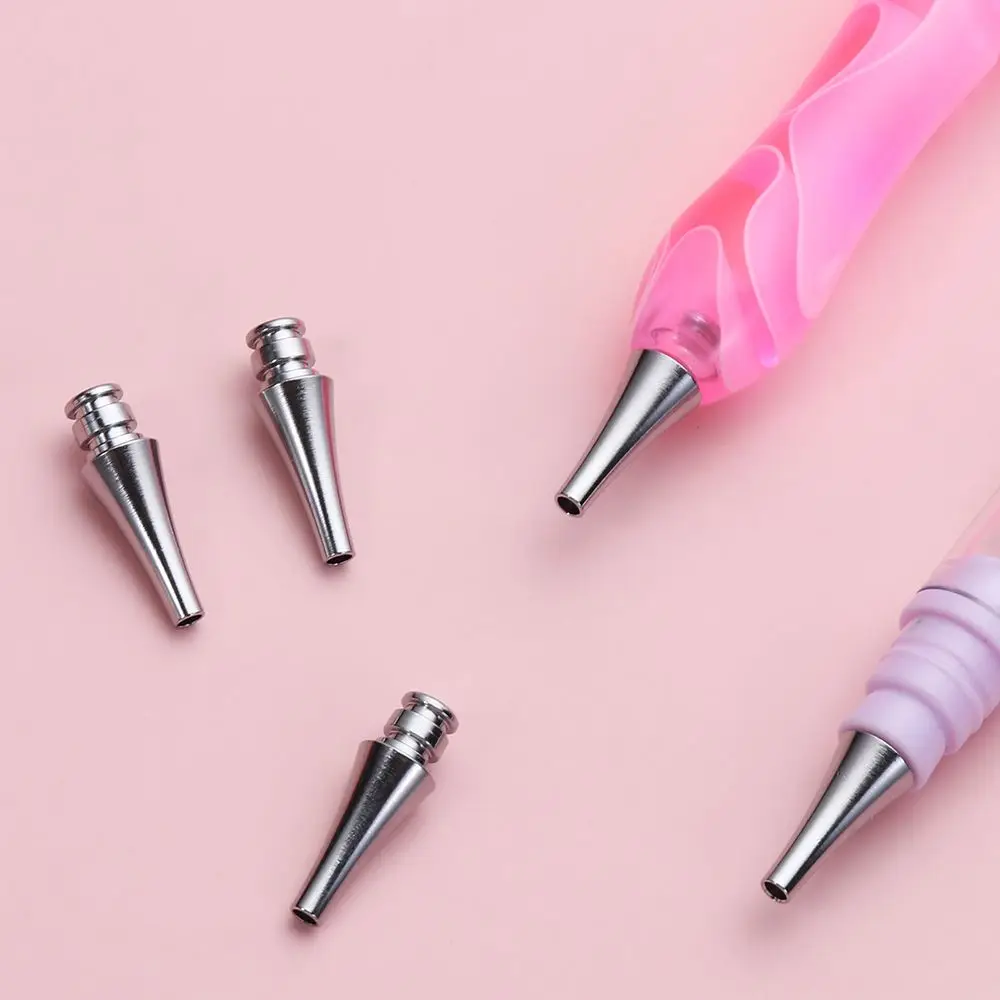 1/3/5pcs Alloy Point Drill Pen Heads Diamond Painting Pen Replacement Head DIY Embroidery Craft Quick Case Tool Nail Tip diamond painting diamond painting accessories diamond painting pen diamond painting accessory box