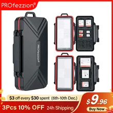 PROfezzion 4 en 1 support de carte mémoire boîte de rangement intérieure interchangeable pour cartes SD/Micro SD/TF/Nano SIM/HUAWEI NM/XQD/CF