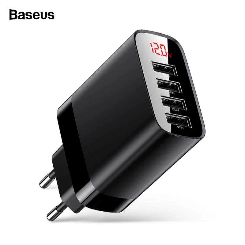 Baseus USB зарядное устройство для iPhone 11 Pro Max 30 Вт Быстрая зарядка для Xiao mi Red mi huawei mate 30 Pro Быстрая зарядка 4 порта usb зарядка