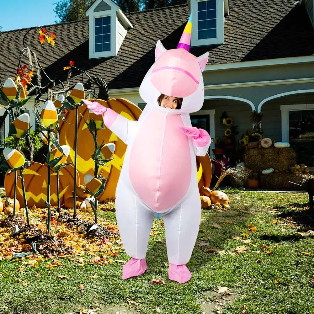 Pink Deluxe Unicorn Inflatable Costume
