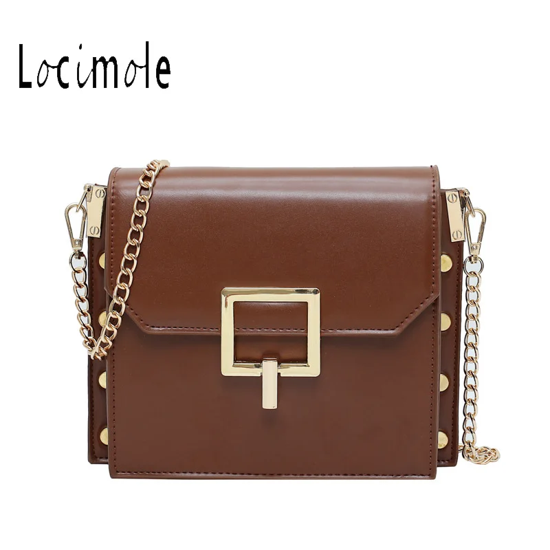 

Locimole Vintage Crossbody Bag Small Women Bag Fashion Square Shoulder Bag Chain Shoulder Messenger Bag BIA340 PM49