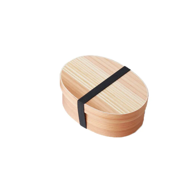 1 шт. Ланч-бокс Bento box японский стиль для детей деревянный материал посуда пищевые контейнеры с отделениями для здоровья