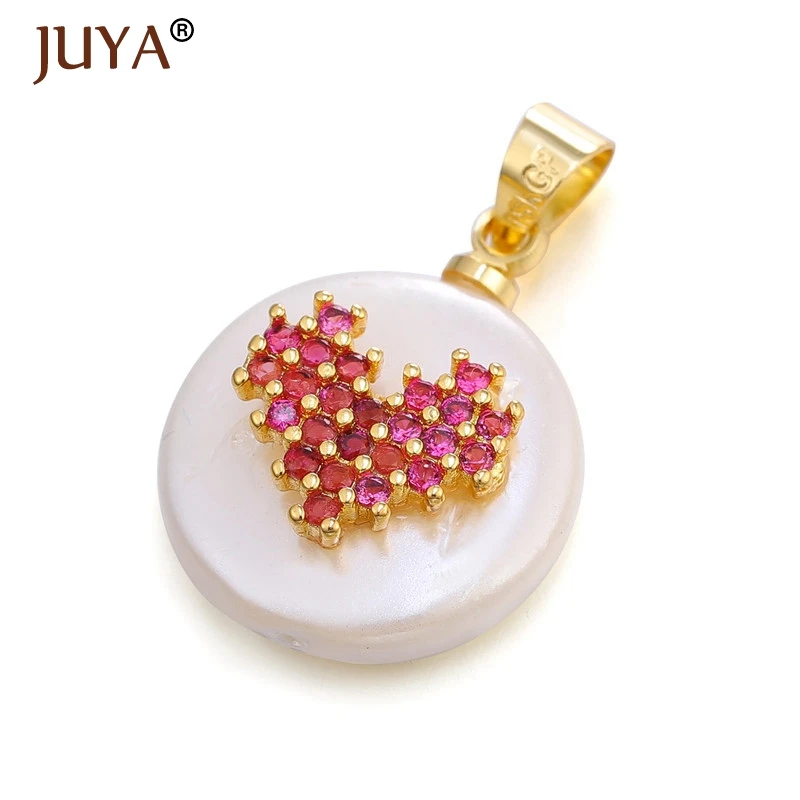JUYA новые аксессуары кулон с жемчужной раковиной модные подвески в форме сердца для изготовления ювелирных изделий Dly - Окраска металла: as show