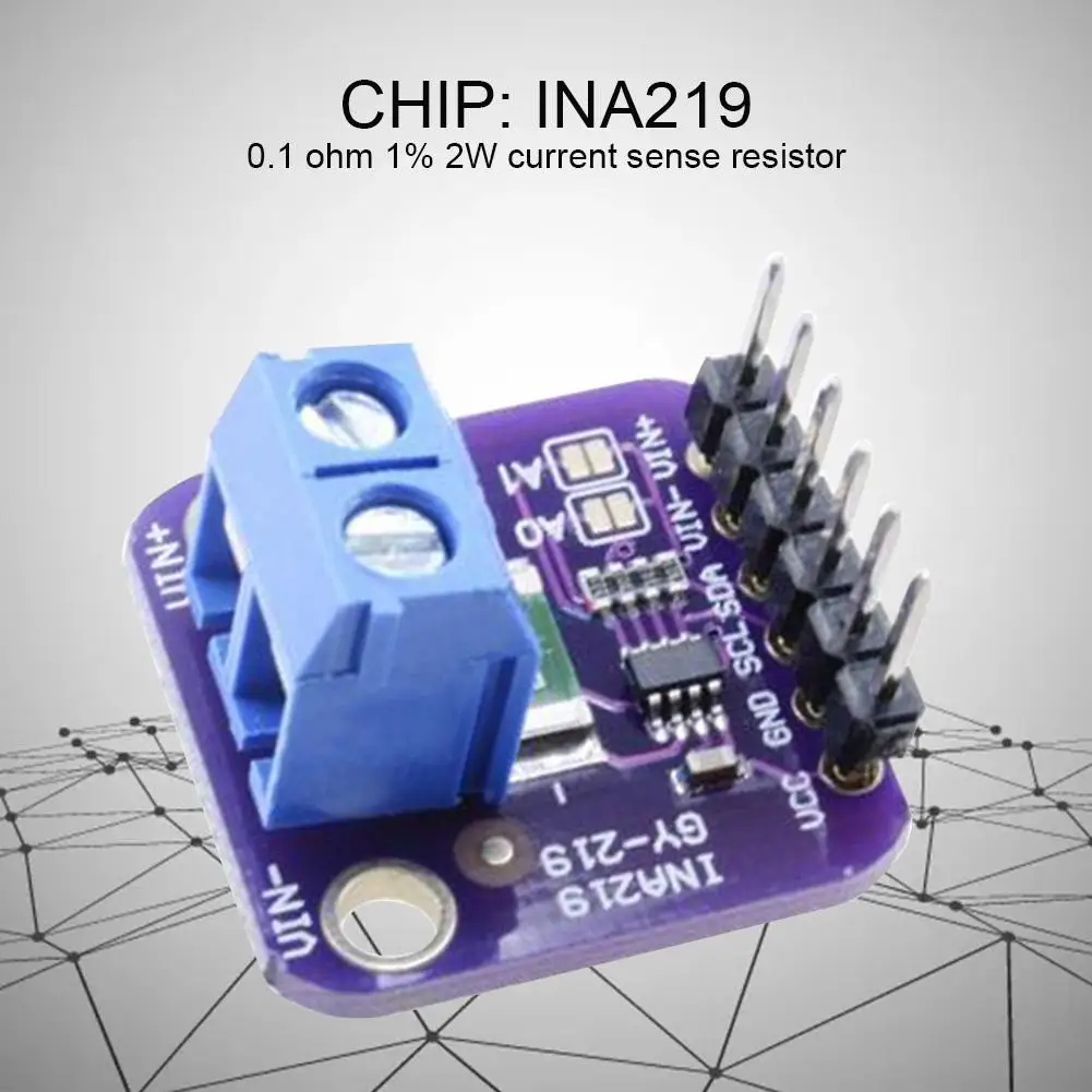 GY-INA219 цифровой модуль датчика тока IEC модуль датчика высокой точности фиолетовый