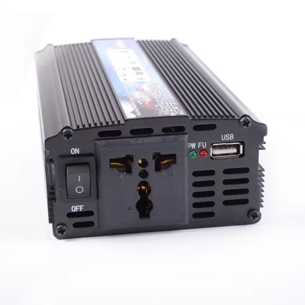 Aramox 1000W DC 12V /à convertisseur de convertisseur de puissance de voiture 2000W de puissance cr/ête de 220V 110V USB double USB 220V