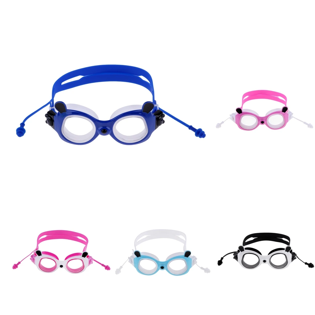

UV Protection Waterproof Kids Swimming Goggles Swim Glasses Connected Ear Plugs Swim Eyewear Swimming Goggles