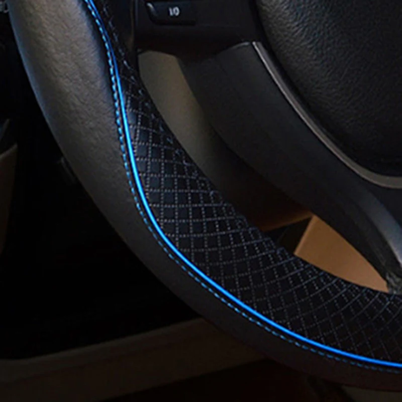 38 см чехол на руль кожаный Авто Противоскользящий рукав износостойкий