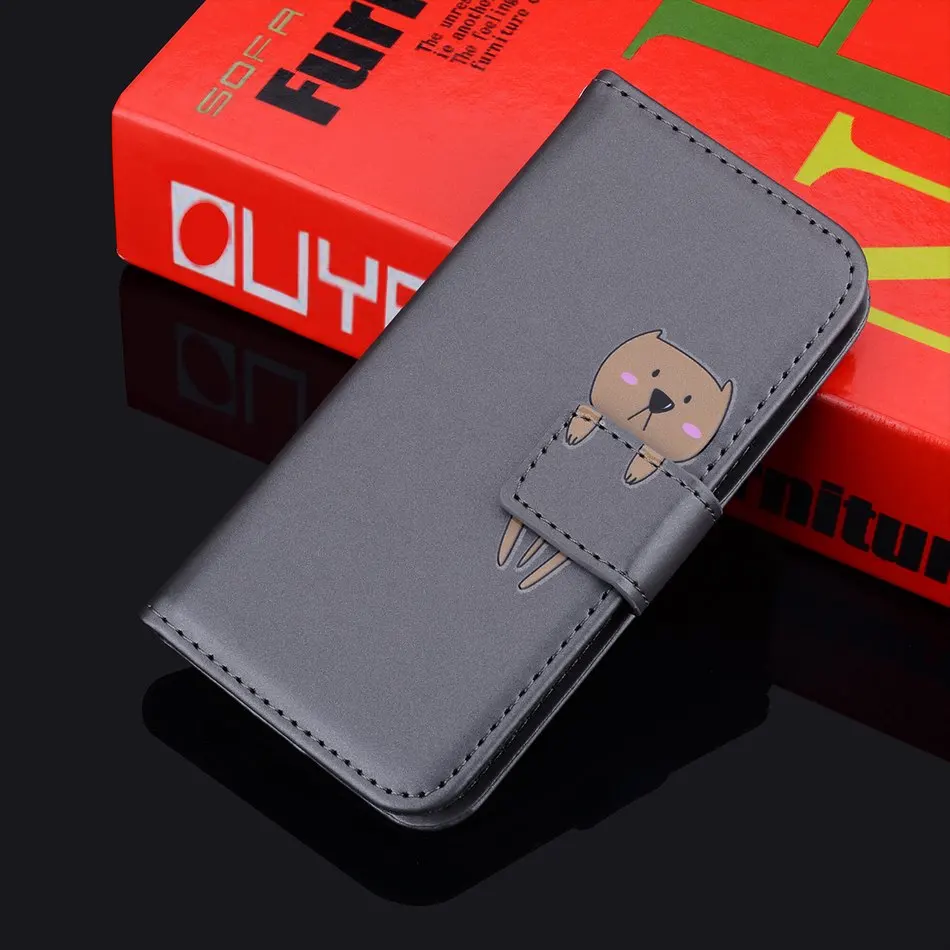 Роскошный кожаный кошелек для телефона Huawei Enjoy 7S 8 9 S P Smart 2018 2019 однотонный чехол