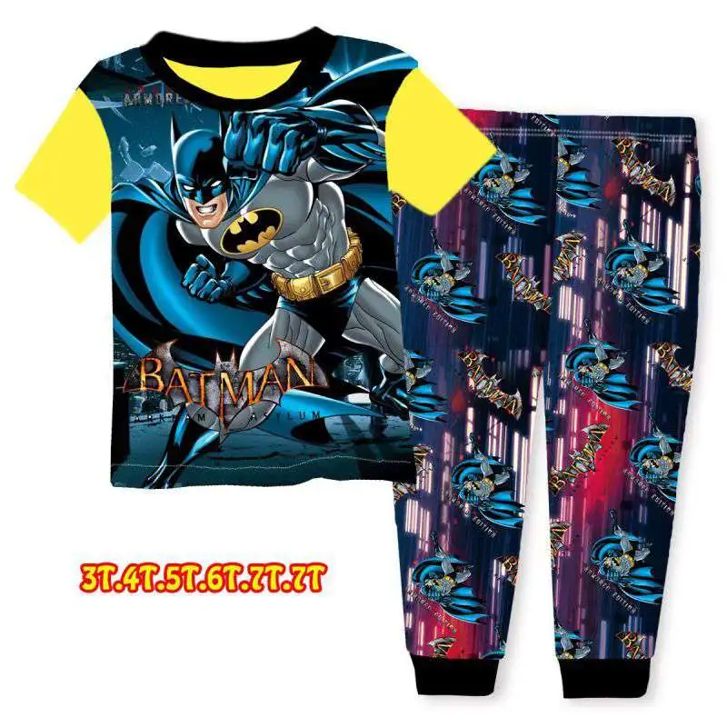 

Wholesale Boys Black Batman Pajamas Sets 2019 Kids Cartoon Clothes Children Spring Pyjamas Sets For 3-7Y