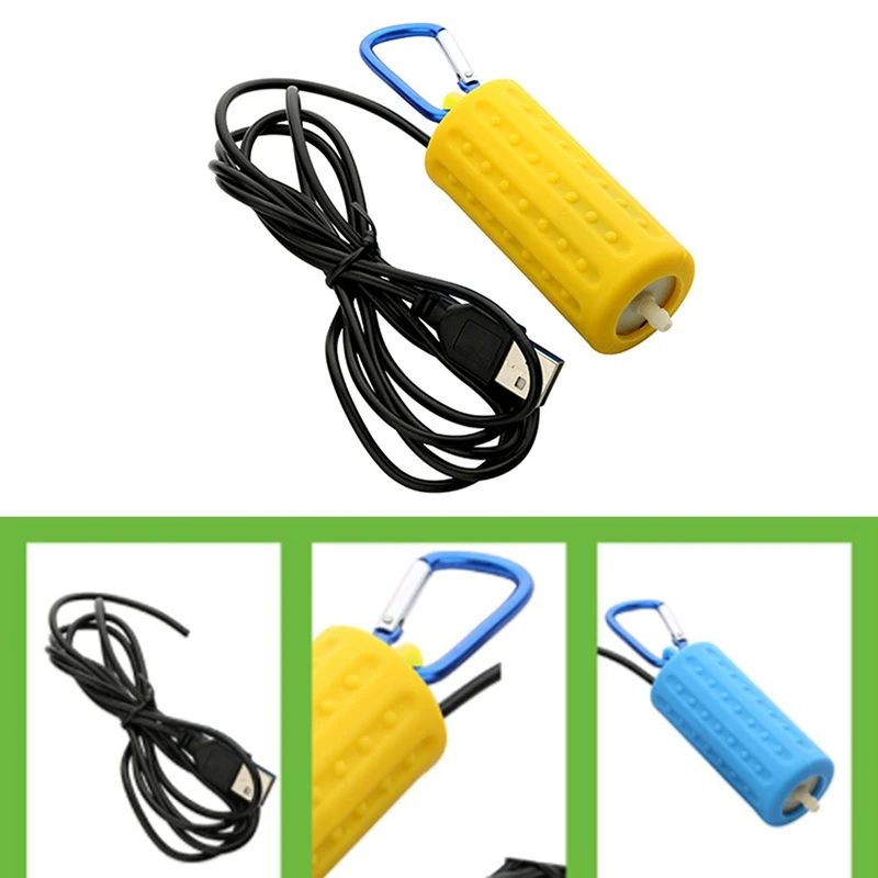1Pc Portable Mini USB Aquarium Fish Tank Oxygen Air Pump Mute Energy Saving Supplies Aquatic Terrarium Fish Tank Accessories