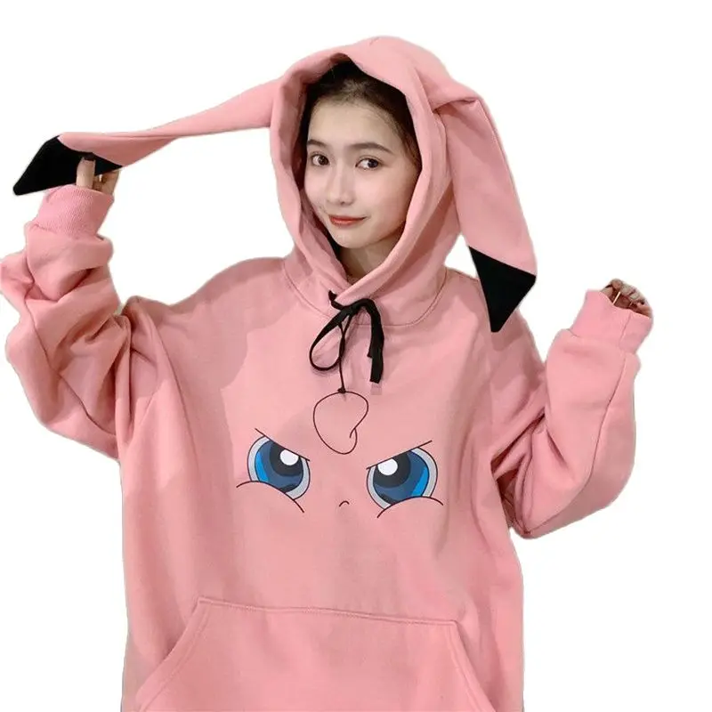 Korean Fashion Cartoon Hoodie Sweatshirt Cute Girls Autumn Clothes ...