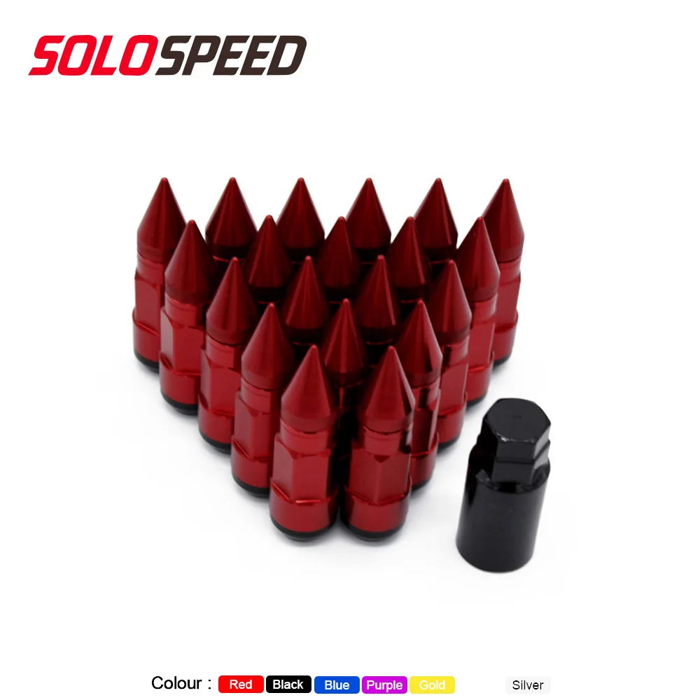 20 pcs Aluminum alloy composite nut anti theft with lock wheel lug nuts