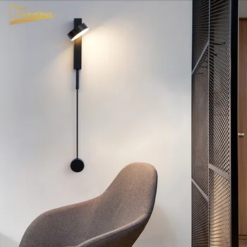 

European LED Black and Iron Wall Lights Nordic Gold Wall Lamp Living Room Bedroom Bedside Bathroom Sconces Wall Lamps Lighting