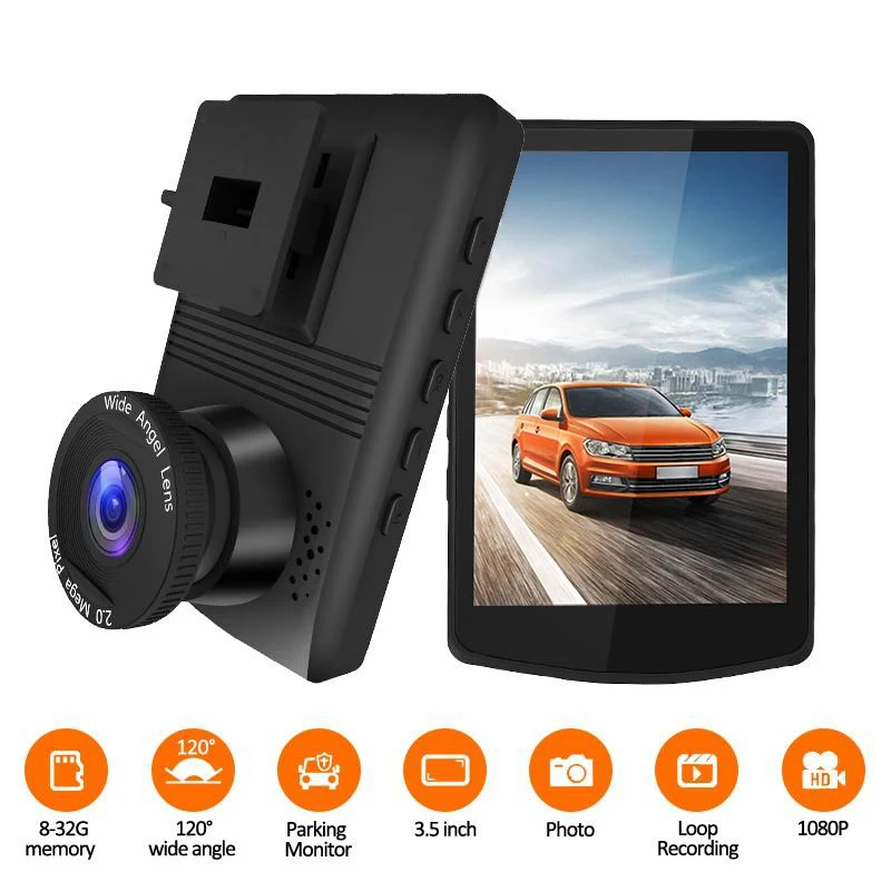 3 5 дюймовая Автомобильная dvr камера F2.0 большая апертура Dashcam 1080P HD Dash 120 градусов