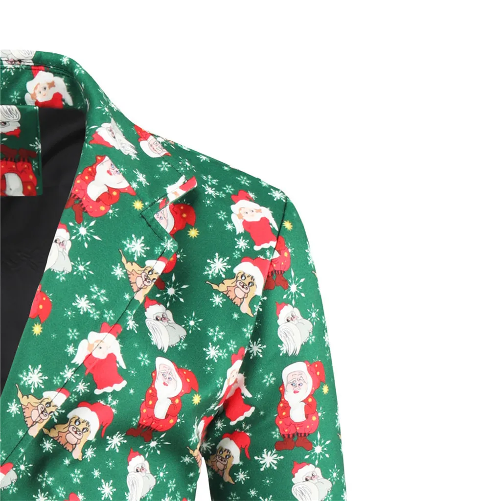 Мужской Рождественский Блейзер, длинный пиджак, костюм, мужской Рождественский костюм, куртка, подходящая новинка, для взрослых, Рождественская нарядная одежда, M-XXXL# g3