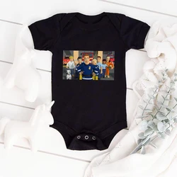 Pompier Sam Infant Toddler Combinaisons Europe Pop Bande Dessinée Bébé Garçon Fille Vêtements Mode Vente Chaude 3 6 Mois Nouveau Né Été Onesies 