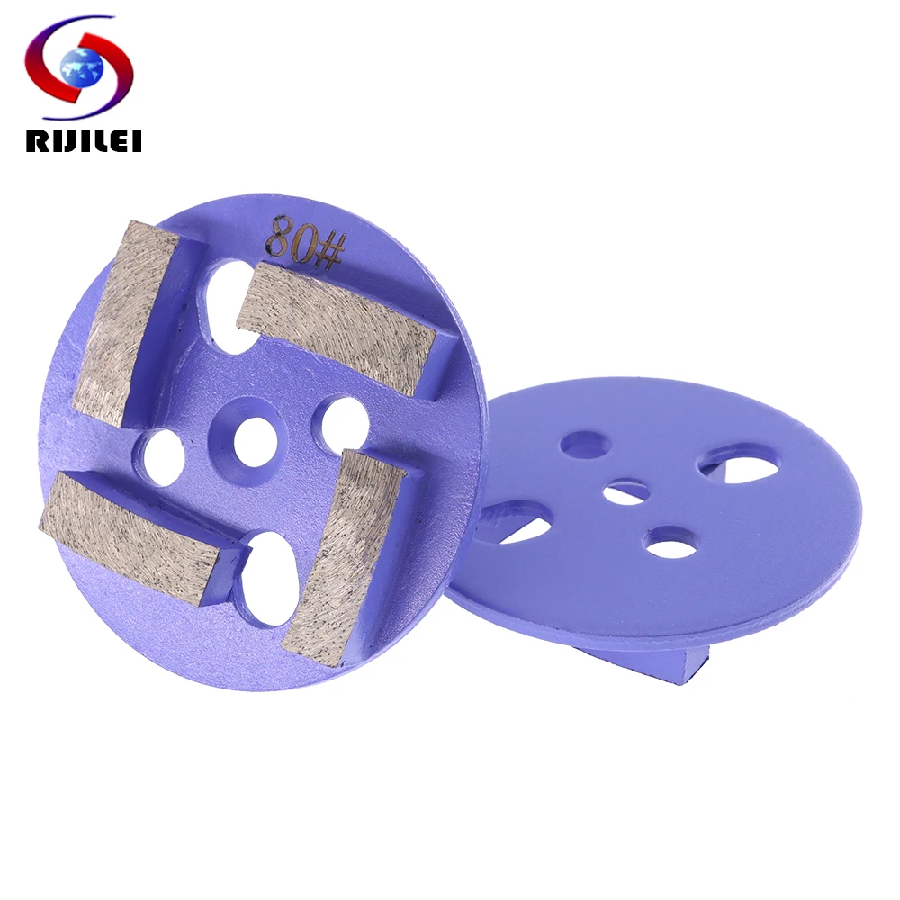 4Inch Diamond Four Segments Grinding Plate Concrete Floor Polishing Pad PCD Abrasive Grinding Wheel For Stone rijilei 30pcs lot redi lock diamond grinding disc trapezoid grinding block concrete floor metal bond grinding shoes plate y20 2