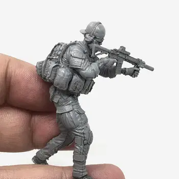 

1:35 Resin Kits Soldier Model Simulation Modern Soldiers Gifts Model Self-assembled Resin A18-06 Toy For Children Soldier I9P4
