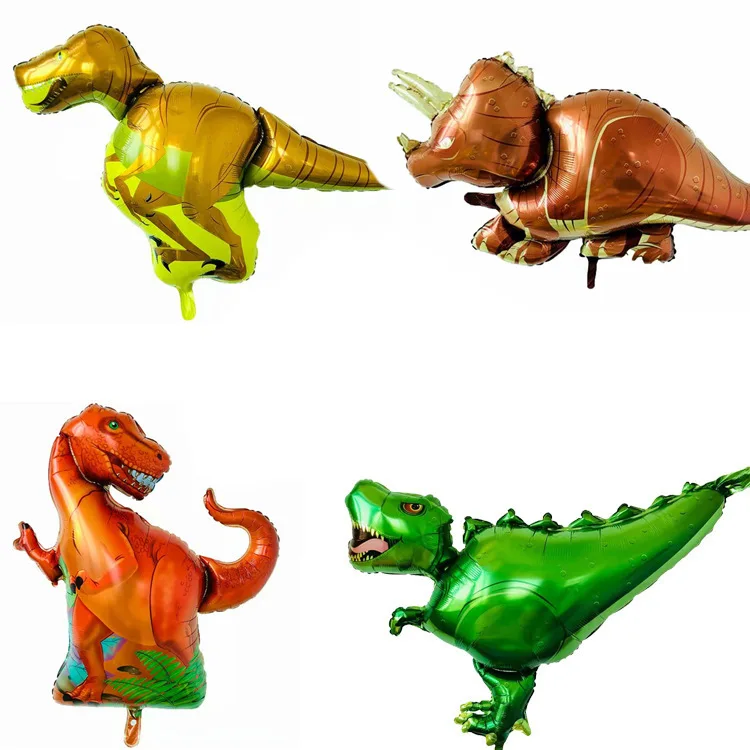 Пересечение границы Горячая динозавр Юрского периода T-Rex Swift и Violent Dragon треугольный динозавр моделирование воздушный шар из фольги Dec