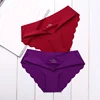 Bragas de alta calidad sin costuras para mujer, bragas ultrafinas sólidas, ropa interior Sexy para mujer, lencería con volantes escritos de baja altura, novedad ► Foto 2/6