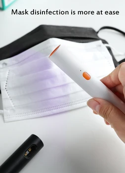 

Portable UV Disinfection Lamp UV Sterilizer rod Phone Mask Cleaner Personal Sanitizer Disinfection Light UV Sterilizer Lamp Trav