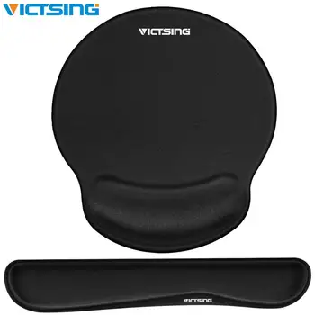 

Victsing Memory Foam Set for Computer Office Keyboard Wrist Rest and Mouse Pad with Wrist Support