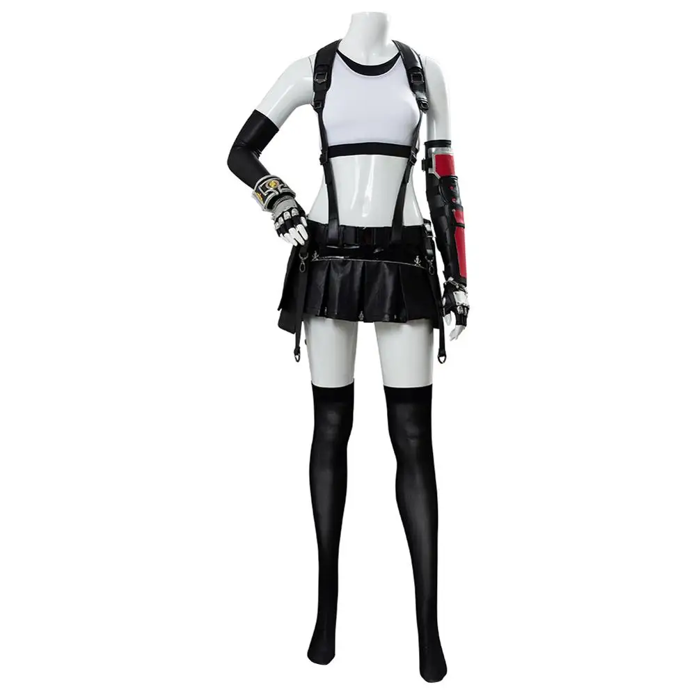 Final Fantasy VII Tifa Локхарт, костюмы для косплея, Униформа, полный костюм для женщин и девочек, вечерние костюмы на Хэллоуин