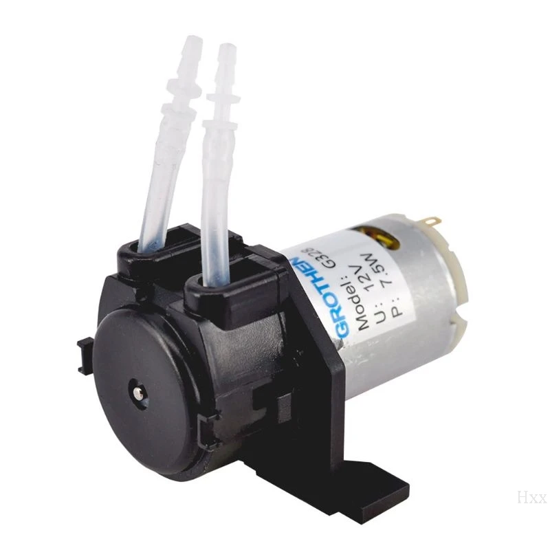 BK 12V Перистальтический DIY аквариум химический насос-дозатор трубчатая головка - Цвет: BK