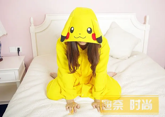 

Adult Fleece Pajamas Evil Dragon Bull Pikachu Orangutan Crab Onesie Cosplay Costume Pajamas
