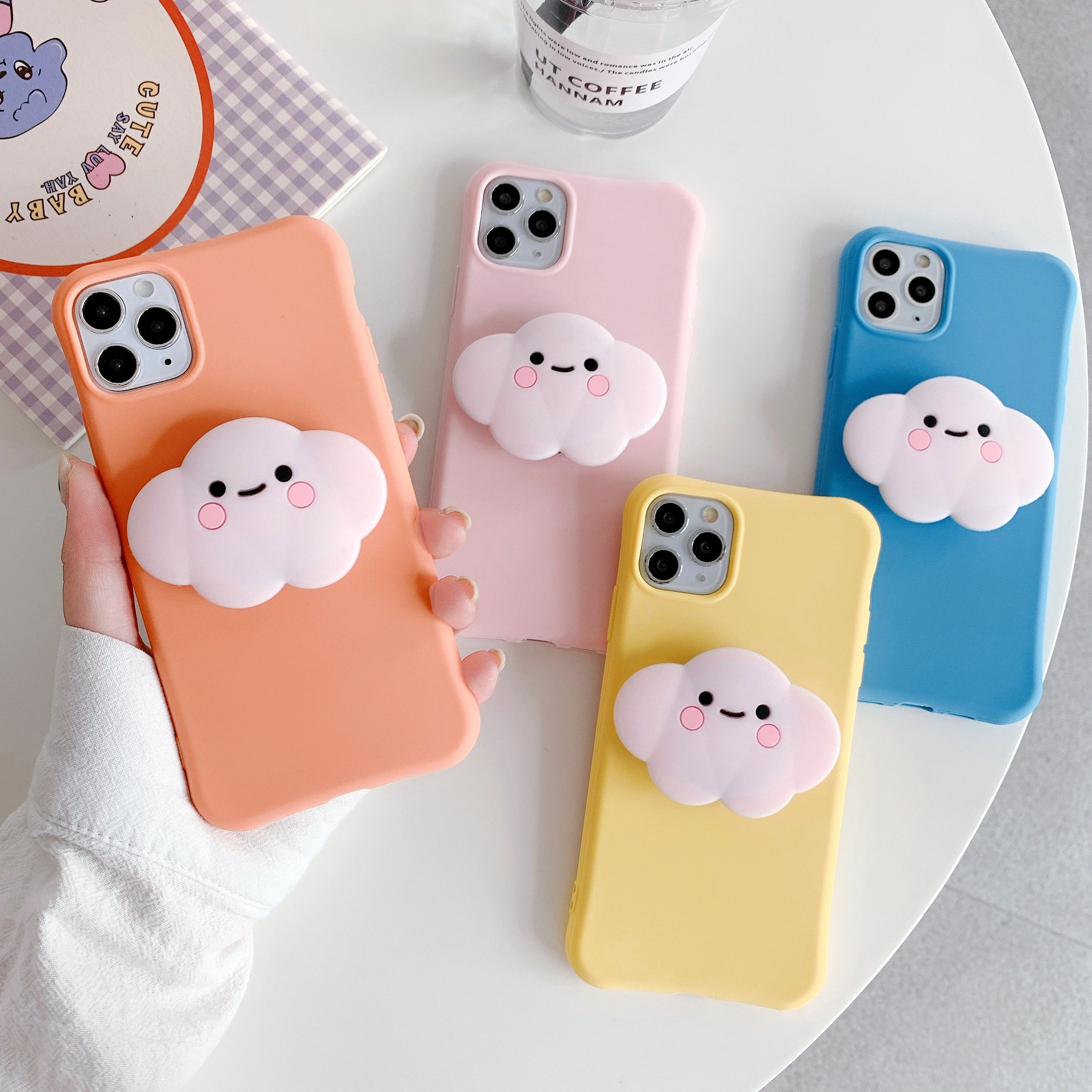 Противоударный мягкий силиконовый 3D чехол с подставкой для телефона Huawei P20 P20Lite Pro