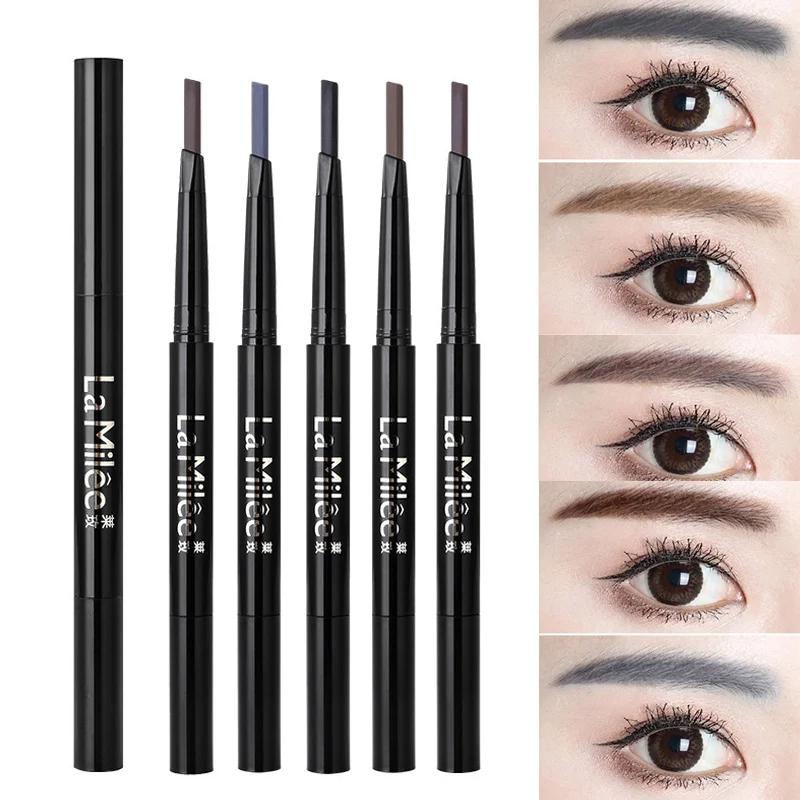 Hot Sale Dual Head Eyebrow Pen Long Lasting Paint Waterproof Eyebrow Pencil Makeup Tool