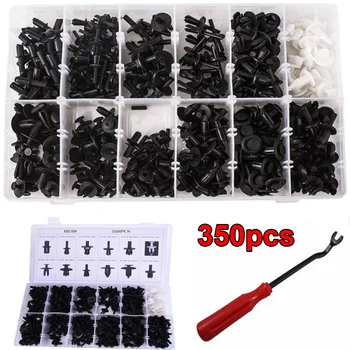 

350Pcs Plastic Car Body Push Pin Rivet Fastener Trim Moulding Clips Screwdrivers