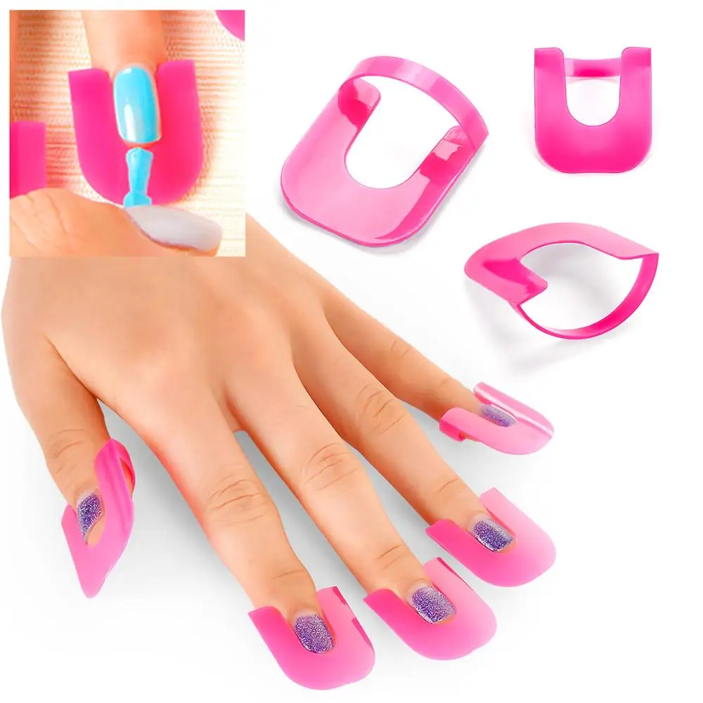 

Hot Sale Nail Protector Cover Nail Manicure Tools for Finger Cover Nail Polish Shield Protector 10 Sizes Nail Polish Protector