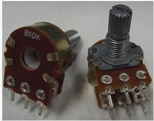 

Free Delivery. Double potentiometer ( short handle ) B10K 6 feet long handle 15MM
