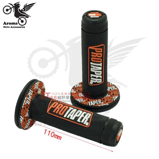 colorful transparent 24MM 22MM motorbike handle bar part racing professional accessories motorcycle handlebar for protaper husqvarna yamaha KTM motocross hand grips dirtbike grip pitbike ATV Off-road moto grip pit bike orange