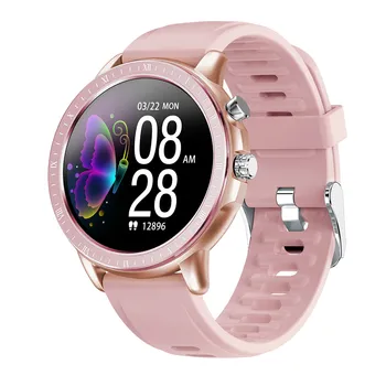 

2020 New Smart Watch Women Men 1.3" Full Touch Round Screen Heart Rate Monitor Fitness Tracker Smartwatch Bracelet For Ladies