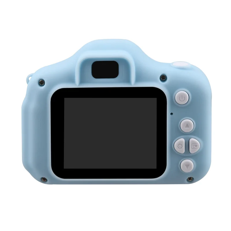 Blue Новая одежда для маленькой девочки 2 дюймов Экран цифровой Камера для Для детей подарок ребенку симпатичный фото Камера 1080P спортивная мини-видеокамера на Камера - Цвет: Blue