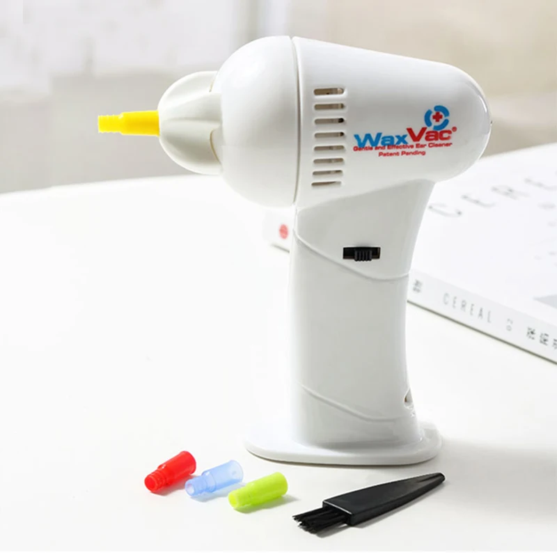 1Set 6pcs Export Original Electric Clean Headphones Out Safety Ear Cleaner Automatic Vacuum Ear Earwax 2