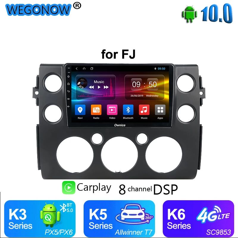 Ownice Android 10 Octa Core 4G + 64G Автомобильный плеер Navi GPS Радио 360 Panorama DSP SPDIF подходит для Toyota