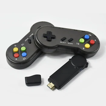 

PK06 Mini 4K Video Game Console Dual Players Retro Game Console Build in 628 Classial Games w/2 Wireless Controller HDMI Output