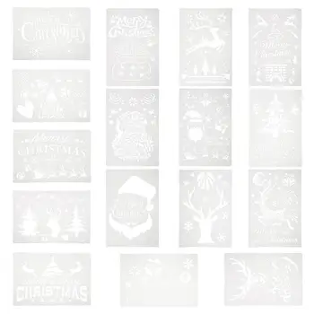 

Christmas Santa Clause Reindeer Snowman DIY Layering Coloring Scrapbook Painting Stencils Template Embossing Decorative R5F5