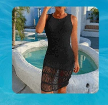 bikini cover up set CC Crochet Plus Size Beach Cover Up Sexi Swimsuit Woman Black Kimono Women Summer See Through Cotton Dress Mesh Bikini Beachwear lace bathing suit cover up