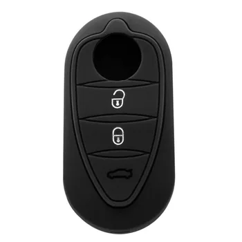 

3 Button Folding Car Remote Control Silicone Protective Sleeve Case for Alfa Romeo Remote Control Cover Wear Resistant