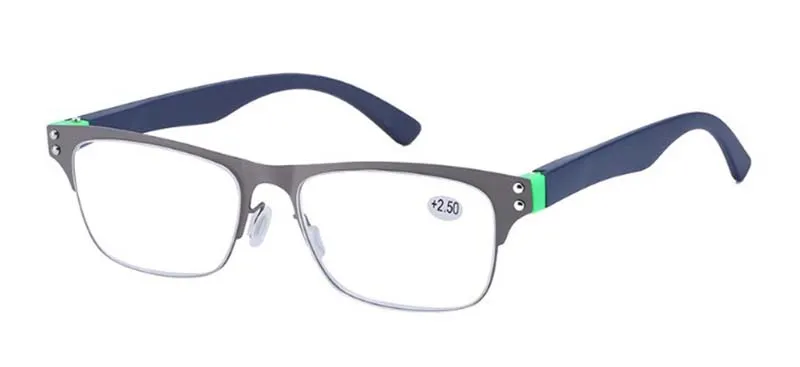 New high-end business men's reading glasses stainless steel high-definition reading glasses for the