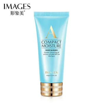 

IMAGES Oil Control Cleansing Milk Deep Cleansing Shrink Pore Cleansing Milk Foam Cleanser Skin Care Acne Treatment 100g